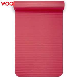 Tapis de yoga Woqi 6 mm d'épaisseur, NBR antidérapant, rectangulaire, pour yoga, danse, gym, entraînement et exercices. - Product Image 3