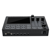 SOFLY HDMI Video Switcher untuk Live Streaming 4 Way HDMI Video Switcher dengan Layar 5-inci Terintegrasi HDMI Video Switcher 4 in 2 Out
