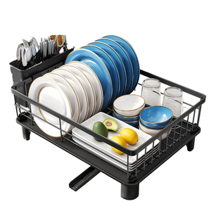 Estante <span class=keywords><strong>de</strong></span> secado <span class=keywords><strong>de</strong></span> <span class=keywords><strong>platos</strong></span>: estante <span class=keywords><strong>de</strong></span> <span class=keywords><strong>platos</strong></span> <span class=keywords><strong>pequeño</strong></span> para mostrador <span class=keywords><strong>de</strong></span> cocina, <span class=keywords><strong>escurridor</strong></span> <span class=keywords><strong>de</strong></span> <span class=keywords><strong>platos</strong></span> <span class=keywords><strong>de</strong></span> acero con soporte para utensilios y <span class=keywords><strong>escurridor</strong></span> - Product Image 1