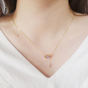 <span class=keywords><strong>Collana</strong></span> con ciondolo di Design di lusso AU750 <span class=keywords><strong>collana</strong></span> con <span class=keywords><strong>diamanti</strong></span> in oro reale 18 carati <span class=keywords><strong>collana</strong></span> con <span class=keywords><strong>zaffiro</strong></span> con pietre preziose Design popolare all'ingrosso - Product Image 5