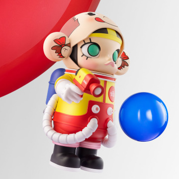 For POP MART Certified MEGA SPACE MOLLY 400% Action Figure PEKO