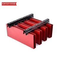 KAYSDY personalizado moderno deflector de aluminio en forma de U diseño decorativo tira de metal colgante techo elástico