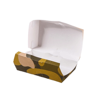 Carton d'emballage kraft brun avec logo personnalisé boîtes à emporter en papier à emporter pour traiteur à emporter à emporter