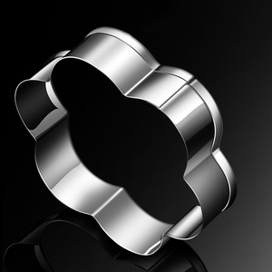 3 cái vòng/sao/trái tim/hoa hình thép không gỉ Cookie cutter Set fondant nướng bánh Biscuit Báo Chí khuôn mẫu - Product Image 5