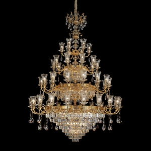 कस्टम बड़े आधुनिक ग्लास/क्रिस्टल चंडेलियर की शादी के नेतृत्व वाली चांडेलियर रोशनी इटैलियन चांडेलियन झूमर - Product Image 2