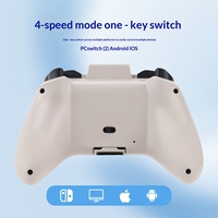 Control Inalámbrico para Juegos Q105 de Nueva Generación con Iluminación RGB, Control de Movimiento, Botón Turbo y Batería Recargable