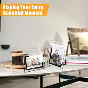 Cadre photo en verre 8x10, 5x7, 8x10, A3, A4, cadre photo en verre cristal personnalisé pour table, miroir, cadeau, décoration de la maison - Product Image 5