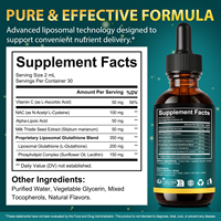Suplemen Cairan Oral Liposomal Glutathione Label Pribadi Lenm untuk Detoksifikasi Antioksidan dan Pencerah Kulit