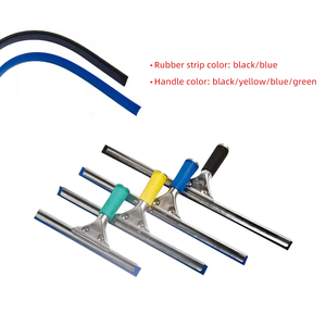 Nettoyant pour vitres polyvalent professionnel télescopique longue aluminium plastique nettoyage de vitres Silicone caoutchouc raclette <span class=keywords><strong>essuie</strong></span>-glace inoxydable - Product Image 5