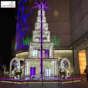 Light for the new year Christmas giant gift box <b>tree</b> lights <b>led</b> <b>tree</b> light outdoor - Product Image 2