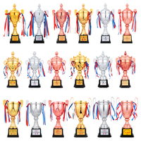 Trofeos y Medallas de Metal Personalizados para Fútbol y Baloncesto, Trofeo Creativo para Competencia de Baile Estudiantil y Reunión Deportiva, Trofeo de Fútbol