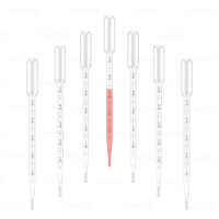Pipette de laboratoire médicale jetable en plastique graduée 2ml 3ml 5ml 10ml Micro-pipette Pasteur compte-gouttes OEM Micropipeta
