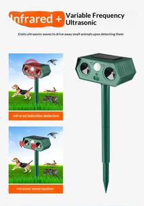 Répulsif d'oiseaux extérieur à piles, à induction infrarouge, à ultrasons, avec klaxon sonore et lumière clignotante, vente en gros - Product Image 6