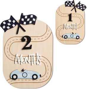 Segnapasso Mensile per Neonati, Cartello Bimbi, Accessori per Fotografia Neonatale, Doppio Lato - Product Image 1
