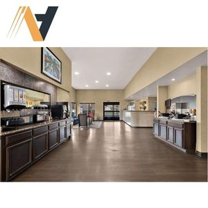 Ngoc Hoang Anh Ensemble complet de chambre à coucher moderne avec lit double en bois dur, armoire et bureau en bois pour le salon - Product Image 1