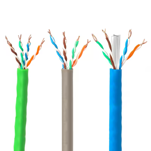 สายเคเบิลเครือข่าย4คู่ในร่ม CCA ทองแดง<span class=keywords><strong>6E</strong></span> แมว Cat6 UTP u/utp <span class=keywords><strong>LAN</strong></span> Network 305M กล่อง100m ม้วน1000ft พีวีซีแจ็คเก็ต - Product Image 1