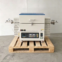 Horno de Tubo de Alta Temperatura con Tubo de Cuarzo de Gran Diámetro 1600 ° Horno de Doble Zona para Laboratorio, I+D, Sinterización CVD, Programable con PID