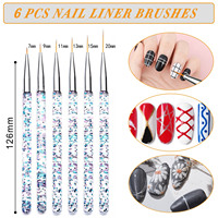 Kit de manucure Nail Secret 28 pièces, brosse plate en nylon, 7 stylos de photothérapie, 6 stylos à points, logo personnalisé écologique pour les ongles