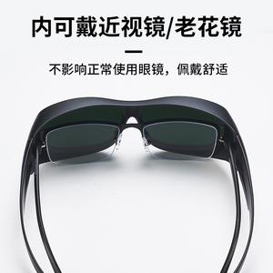 Lunettes de soudage à monture complète, lentille anti-éblouissement, transmission de la lumière à 20%, pour le meulage des métaux et la protection des étincelles de soudage, noires - Product Image 5