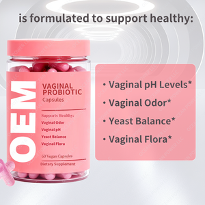 Hot-bán âm đạo Probiotics cho phụ nữ pH cân bằng với Prebiotics <span class=keywords><strong>Lactobacillus</strong></span> <span class=keywords><strong>Probiotic</strong></span> pha trộn cho nữ âm đạo viên nang - Product Image 4