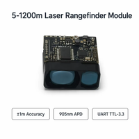 Module télémètre laser 5-1200m 905nm APD 1m avec mesure d'inclinaison UART pour drone UAV, mesure d'altitude, alliage d'aluminium, indice de protection IP67
