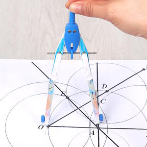 FOSKA 6 pezzi Set di matematica in metallo di qualità Premium 6.5 "prua per disegno geometrico e ingegneristico strumento di disegno e architettura - Product Image 4