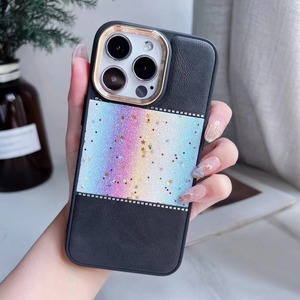 Protezione elettrolitica originale Glitter in pelle di lusso custodia per telefono cellulare Cover accessori per <span class=keywords><strong>Ihpone</strong></span> 12 13 14 15 16 Pro Max - Product Image 4