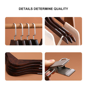 Appendiabiti da donna <span class=keywords><strong>Vintage</strong></span> per uomo adulto appendiabiti in legno antiscivolo appendiabiti retrò appendiabiti in legno massello rifinito liscio - Product Image 3