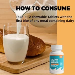 Compresse personalizzate <span class=keywords><strong>di</strong></span> enzima <span class=keywords><strong>lattasi</strong></span> masticabile complesso papaina alfa galattosidasi proteasi lipasi per muscoli della palestra della salute - Product Image 4