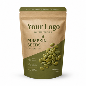 ถุงกระดาษคราฟท์สีน้ำตาลพิมพ์โลโก้ตามสั่ง ผลิตจากโรงงานโดยตรง รับผลิตตามแบบที่ต้องการ สำหรับบรรจุอาหารและขนมขบเคี้ยวต่างๆ - Product Image 1