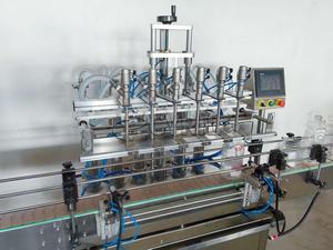 Macchina per il riempimento di liquidi a sei teste indispensabile: veloce, regolabile. Risolvere i problemi di riempimento nel cibo, nelle bevande. Aggiornamento oggi - Product Image 4