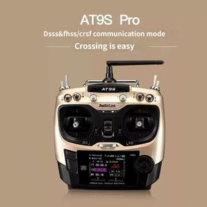RadioLink AT9S Pro 10C/12 Canaux Radio Throttle Left Transmitter Receiver <span class=keywords><strong>R9DS</strong></span> Gris 2.4GHz Contrôleur Ardupilot DSSSFHSSFXB - Product Image 1