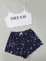 Nouveau style, imprimé cœur, shorts doux, vêtements de maison, pyjamas, chemises de nuit pour femmes, ensembles de vêtements de nuit