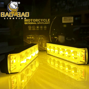 Đèn xe máy BAOBAO BB1813 Mini Driving System, đèn cảnh báo đỏ xanh trắng vàng, đèn nháy, chất liệu nhôm nhựa, 2 mắt hình cú - Product Image 5