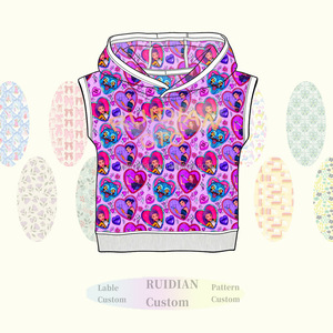 Nouveau T-shirt décontracté pour garçons 2026 en fibre de bambou, <span class=keywords><strong>sans</strong></span> manches, à capuche, <span class=keywords><strong>sweat</strong></span>-shirt, fabrication OEM, impression personnalisée, vente en gros - Product Image 5