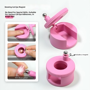 Herramienta Magnética Giratoria para Uñas con Base de Apoyo para Dedos, para Cuentas de Vidrio, Efecto de Luz Lateral, Herramientas Profesionales de Manicura - Product Image 4