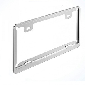 Nhà máy tùy chỉnh xe thép không gỉ tấm giấy phép khung/chống trộm giả mạo tấm giấy phép chủ cung cấp trực tiếp - Product Image 1