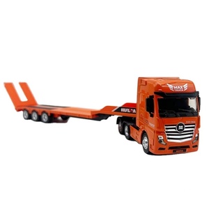 SJY-1730 Sanjoyo Modèle de camion tracteur à plateau en plastique à l'échelle 1:50, jouet véhicule 12 roues, cadeau - Product Image 4