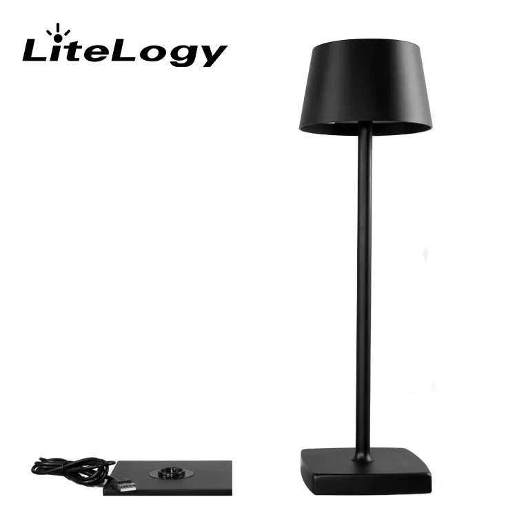 Free Sample Led Battery Operated Cordless Tischlampe Bedside Living Room Tafellamp Fast Charging Table Lamp With Charging Base