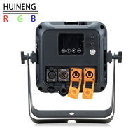 Projecteur LED PAR 16x18W RGBWA UV étanche à batterie, contrôle sans fil DMX, éclairage d'ambiance avec flight case rechargeable 8-en-1
