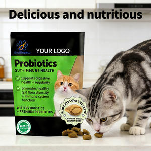 OEM/ODM Kattenprobiotica Kauwtabletten met visolie Omega-3 & Probiotica ter ondersteuning van de immuniteit, reguliere ontlasting en een gezonde spijsvertering - Product Image 3