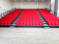 Chaises télescopiques électriques pour tribunes de stade, sièges confortables avec accoudoirs, pour salles de concert, gymnases, arènes sportives, faciles à utiliser