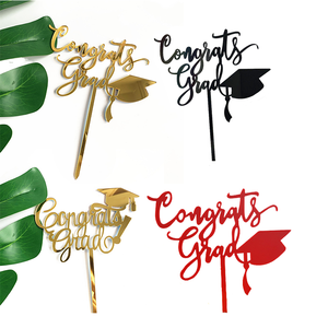 Adornos <span class=keywords><strong>de</strong></span> Pastel <span class=keywords><strong>de</strong></span> Graduación Reutilizables <span class=keywords><strong>de</strong></span> Acrílico <span class=keywords><strong>de</strong></span> Lujo, Decoración <span class=keywords><strong>de</strong></span> la Nueva Temporada 2026, Venta al por Mayor - Product Image 1