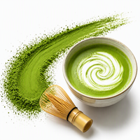Poudre de thé vert Matcha 100g Qualité Cérémoniale Vente en Gros Marque Privée OEM Échantillon Gratuit Usine Chinoise