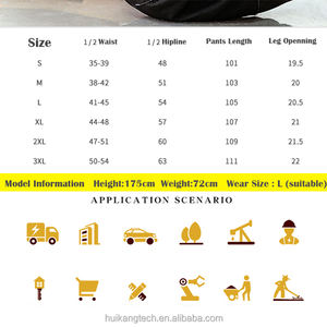 بناطيل عمل رجالية متعددة الاستخدامات: سراويل عمل وملابس عمل مع أشرطة عاكسة - Product Image 6
