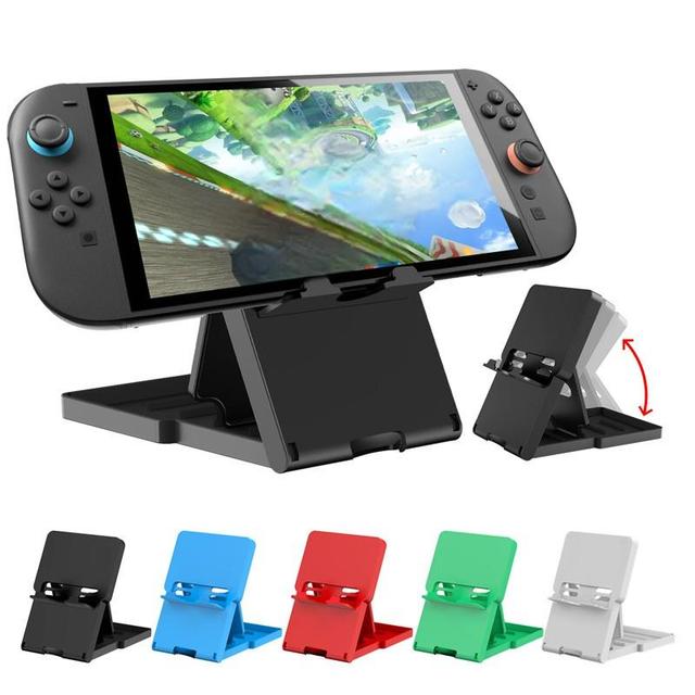 Adjustable Game Console Stand for Nintendo Switch Lite/OLED Bracket Foldable Mobile Phone Desktop Stand Holder Base