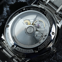 CADISEN – montre-bracelet mécanique Ultra-fine pour homme, avec mouvement japonais MIYOTA 9015, marque de luxe, cristal saphir à dôme unique, automatique