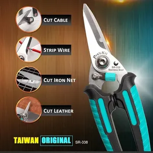 Pro'skit SR-338 Mehrzweck-Rvs-Schere Cut Kabel Strip Draad Ijzer Netto Leder <span class=keywords><strong>Sterk</strong></span> Duurzaam Antislip Huishoudelijke Tool - Product Image 3