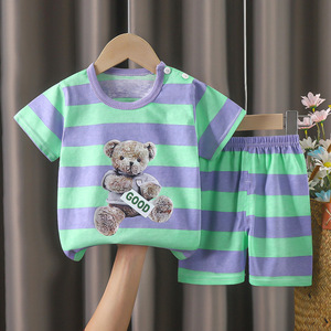T-shirt décontracté pour enfants Youyuan Bao en <span class=keywords><strong>coton</strong></span> pur à motif <span class=keywords><strong>de</strong></span> dessin animé respirant à manches courtes pour garçons et filles - Product Image 4