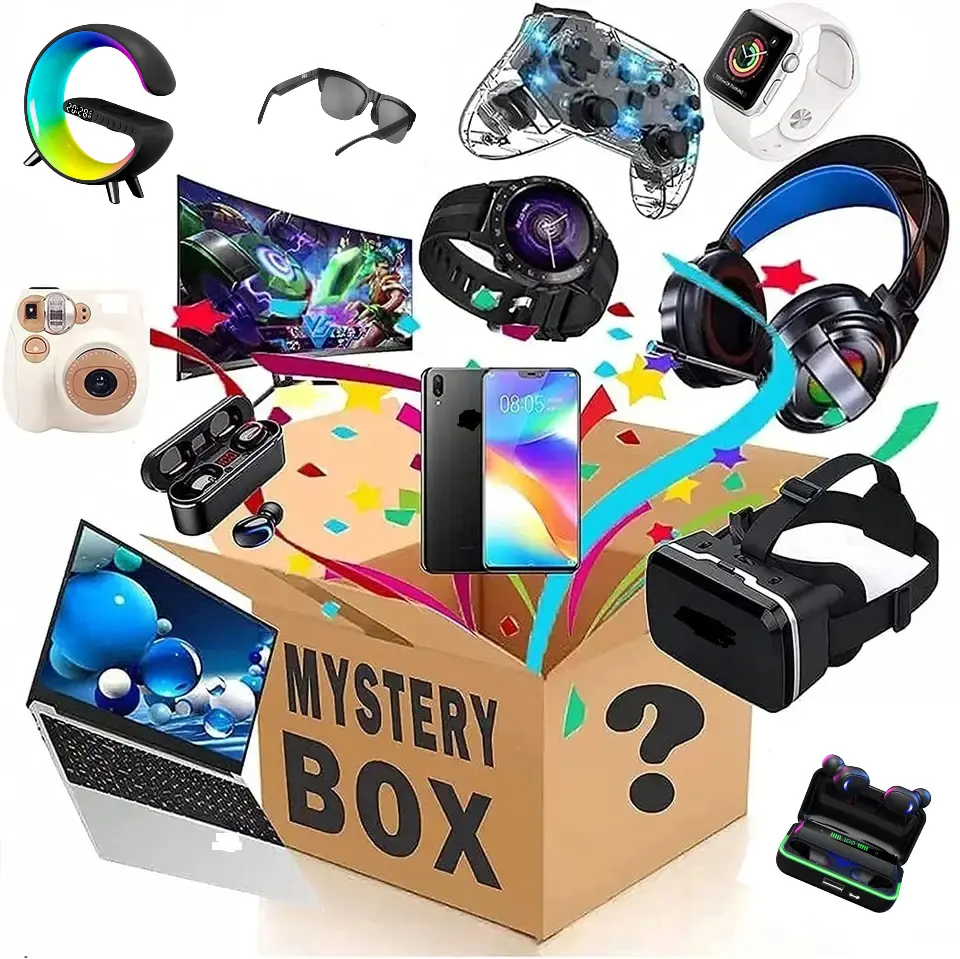 2023 Populaire Verkoop Lucky Mystery Box Blind Box 100% Hoogwaardige Elektronische Kerstcadeau Willekeurige Elektronicaproducten Te Verwerven